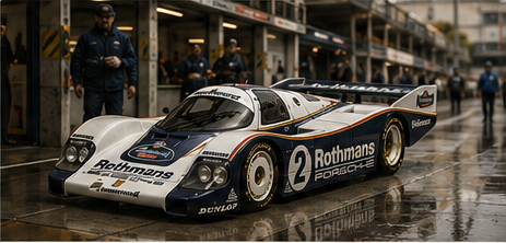Miniature de prototype d’endurance dans les stands